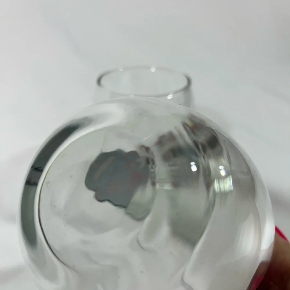 SUGAR SKULL DAY OF THE DAY HALLOWEEN 5” STEMLESS WINE‎ GLASSES SET 2 BLUE/WHITE